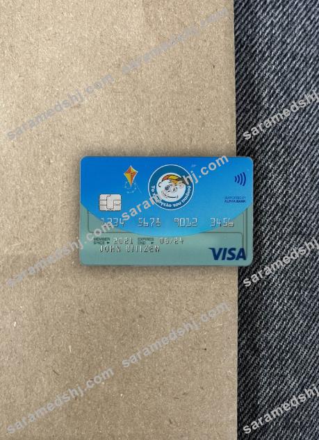 Greece Alpha Bank visa card VERSION 2 photolook front